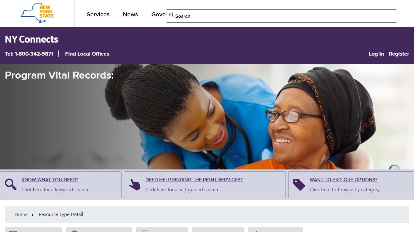 Program Vital Records: - Government of New York